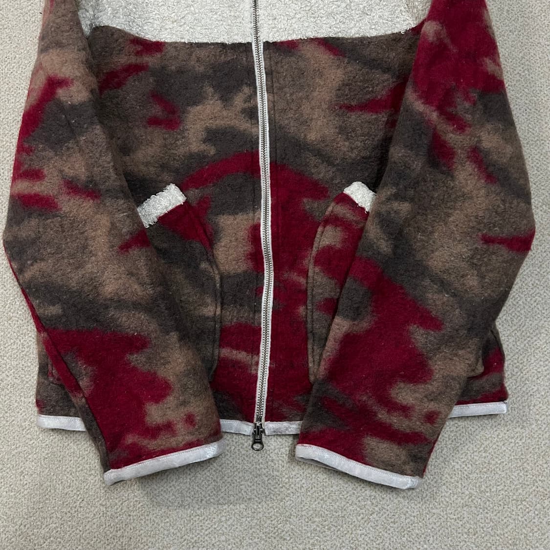 (L) 노스페이스 퍼플라벨 카모 플리스 집업  상품이미지4