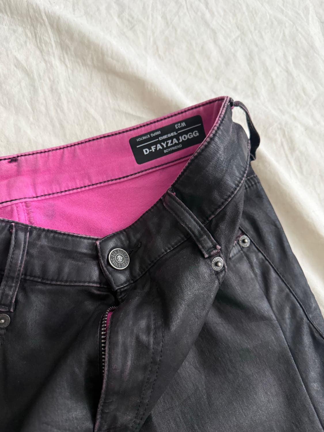 디젤 코팅 블랙진  상품이미지3