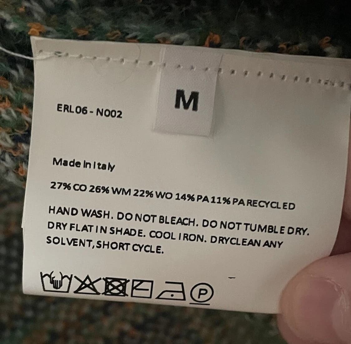 ERL 이알엘 체크 패턴 니트 가디건 그린 상품이미지5