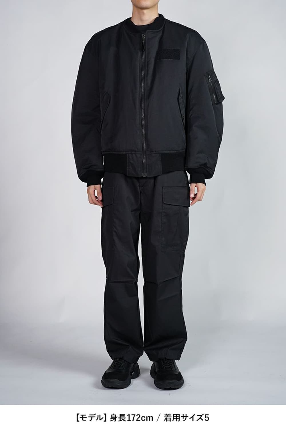 [5] 24FW 시오타 MA-1 (블랙, 신형 실루엣) 상품이미지1