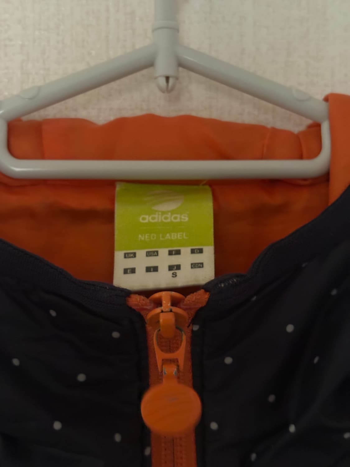 아디다스 도트 경량 패딩 자켓 오렌지 상품이미지3