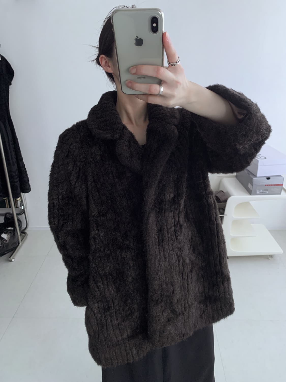 Rough Faux Fur Jacket 상품이미지1