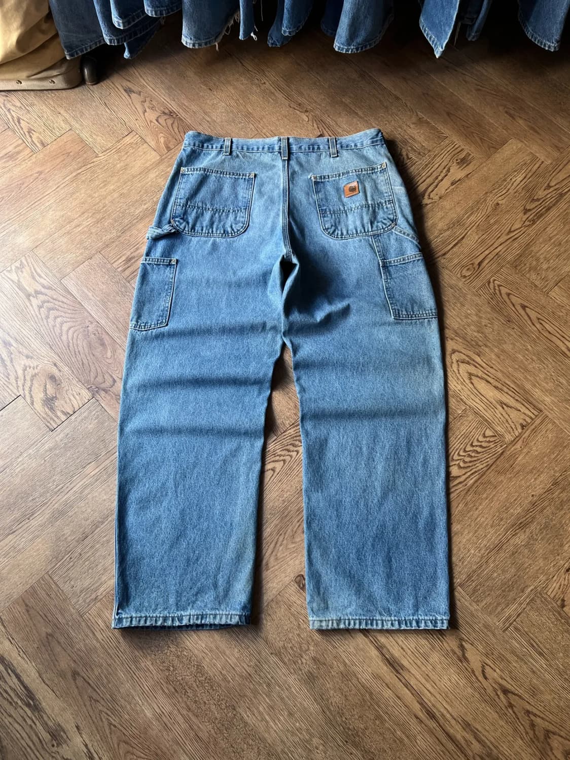 [36]칼하트 USA 덩가리핏 싱글니 카펜터 워크 데님 팬츠 상품이미지1