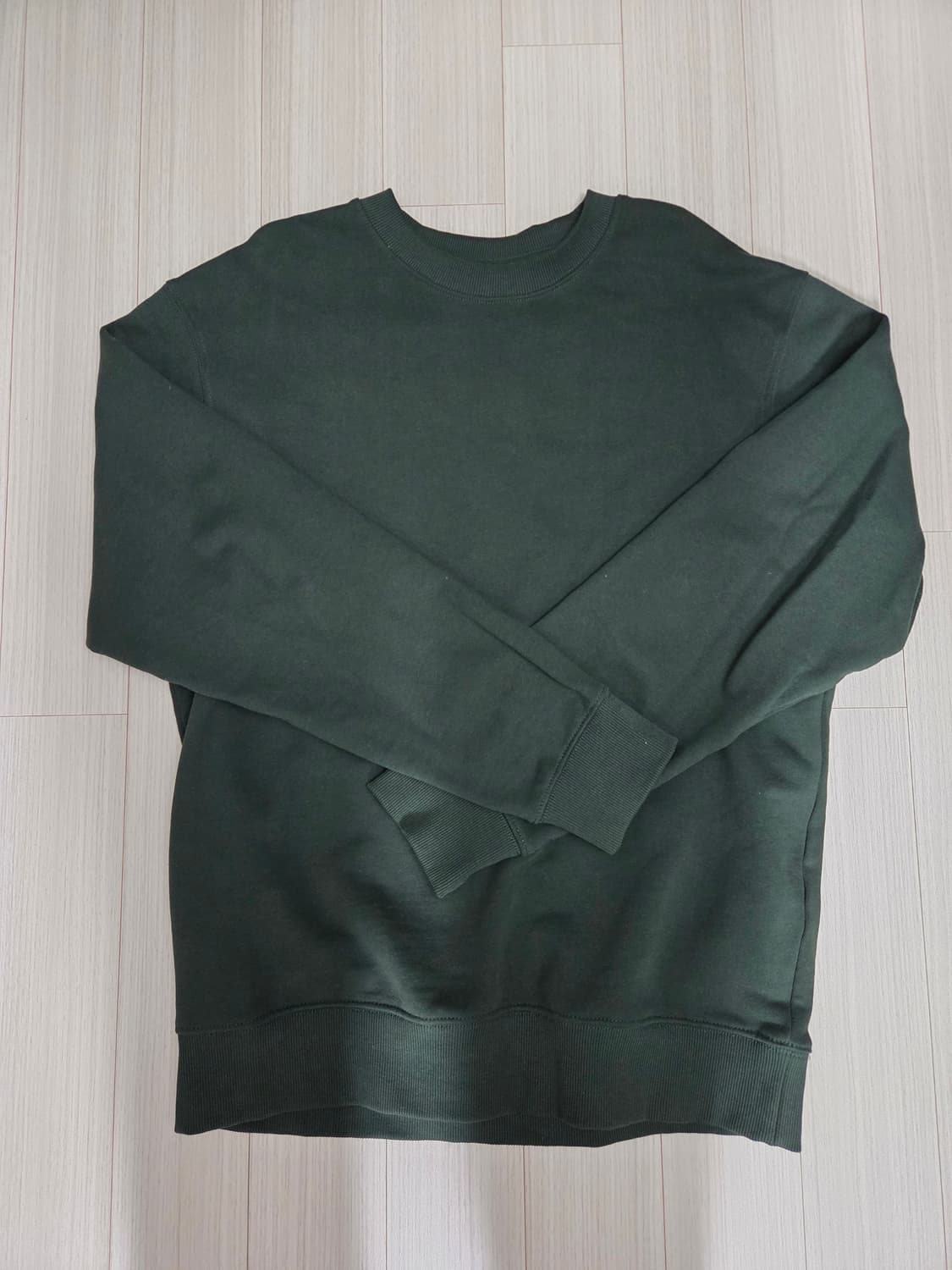 지오다노 그린 맨투맨 L  상품이미지1