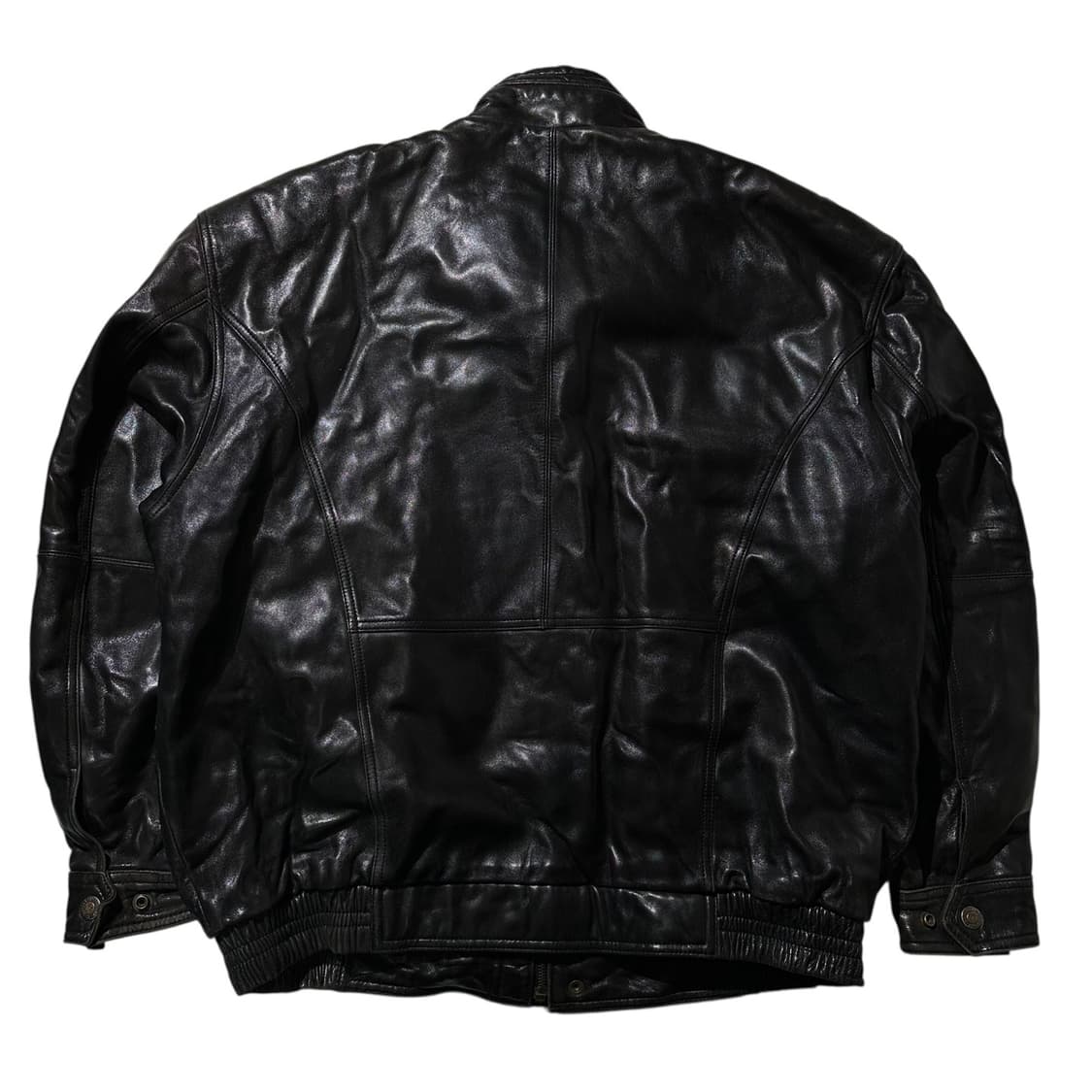 진도 안토노비치 램스킨 봄버 자켓 블랙 상품이미지2