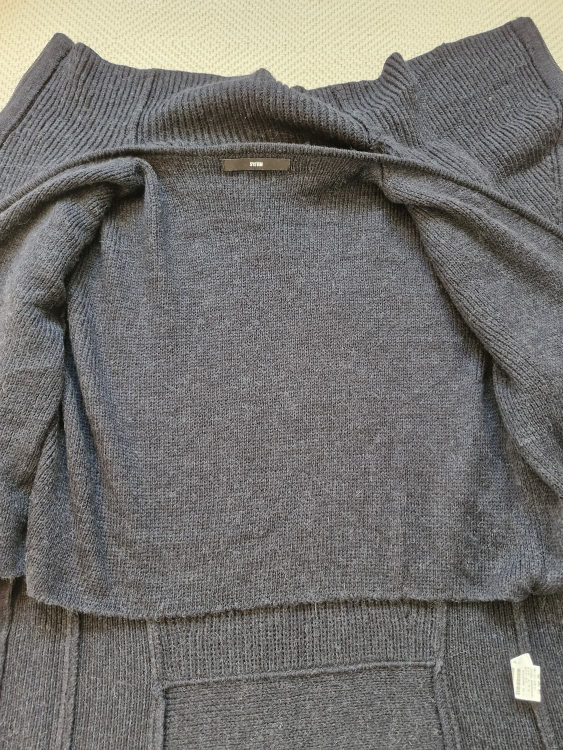 시스템옴므 알파카 니트 집업 105 상품이미지5