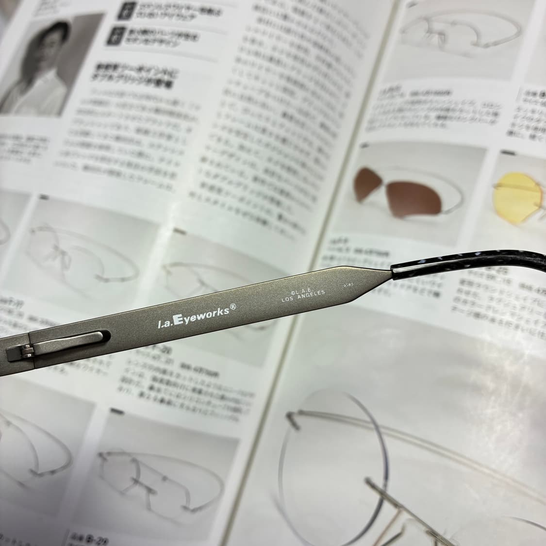 l.a. EYEWORKS 엘에이 아이웍스 티타늄 실버 안경 상품이미지6