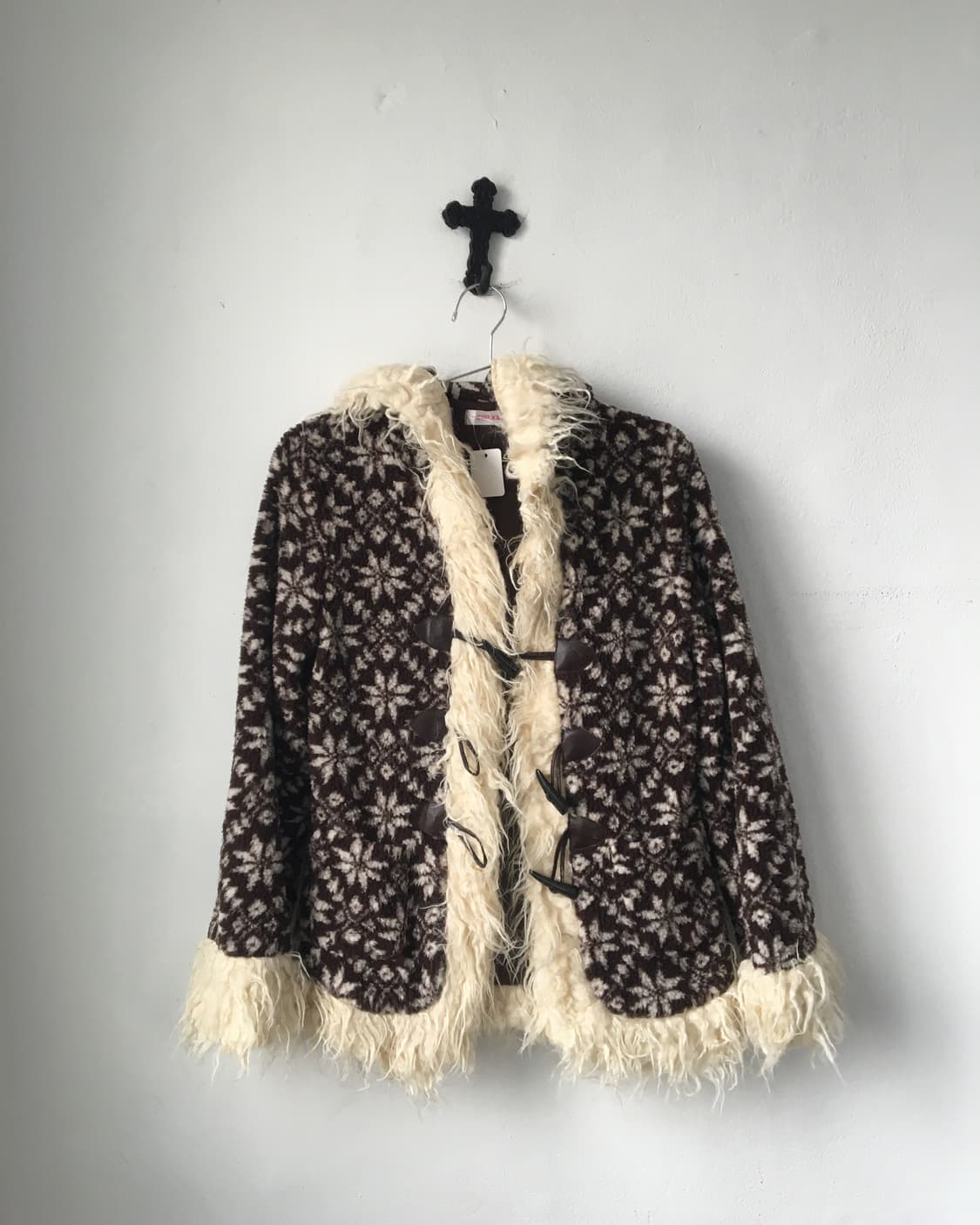 Fluffy trimming snow pattern fleece duff 상품이미지2