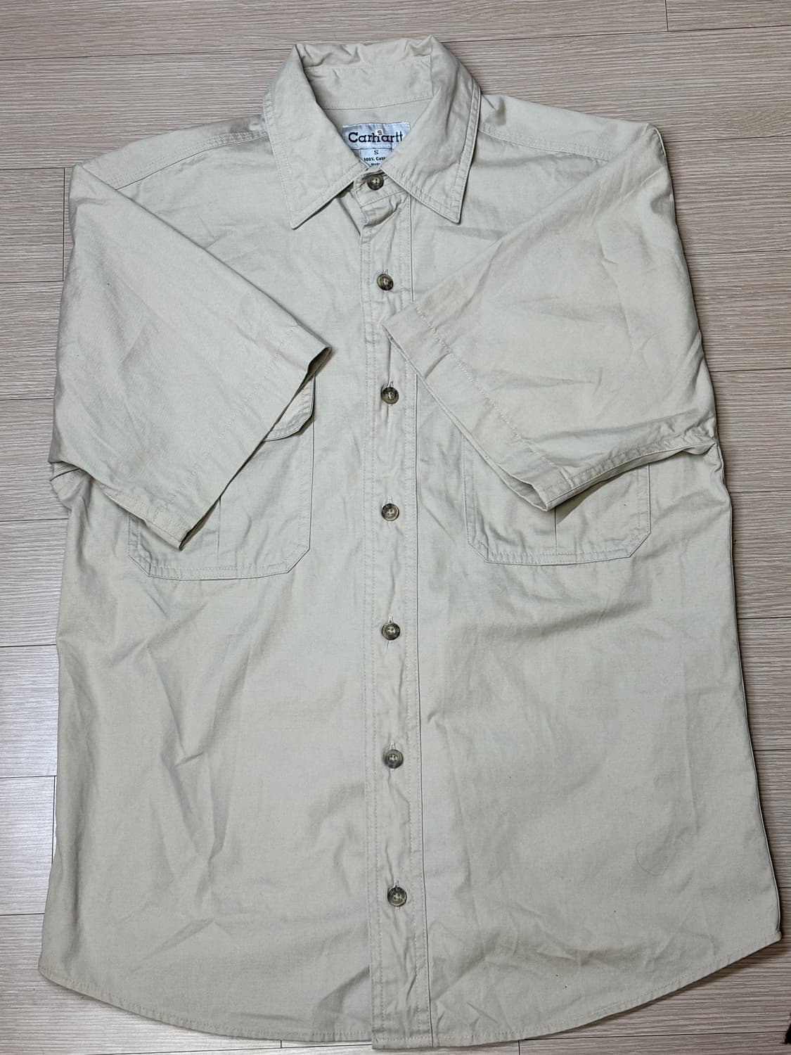 칼하트 반팔 셔츠 베이지 상품이미지2