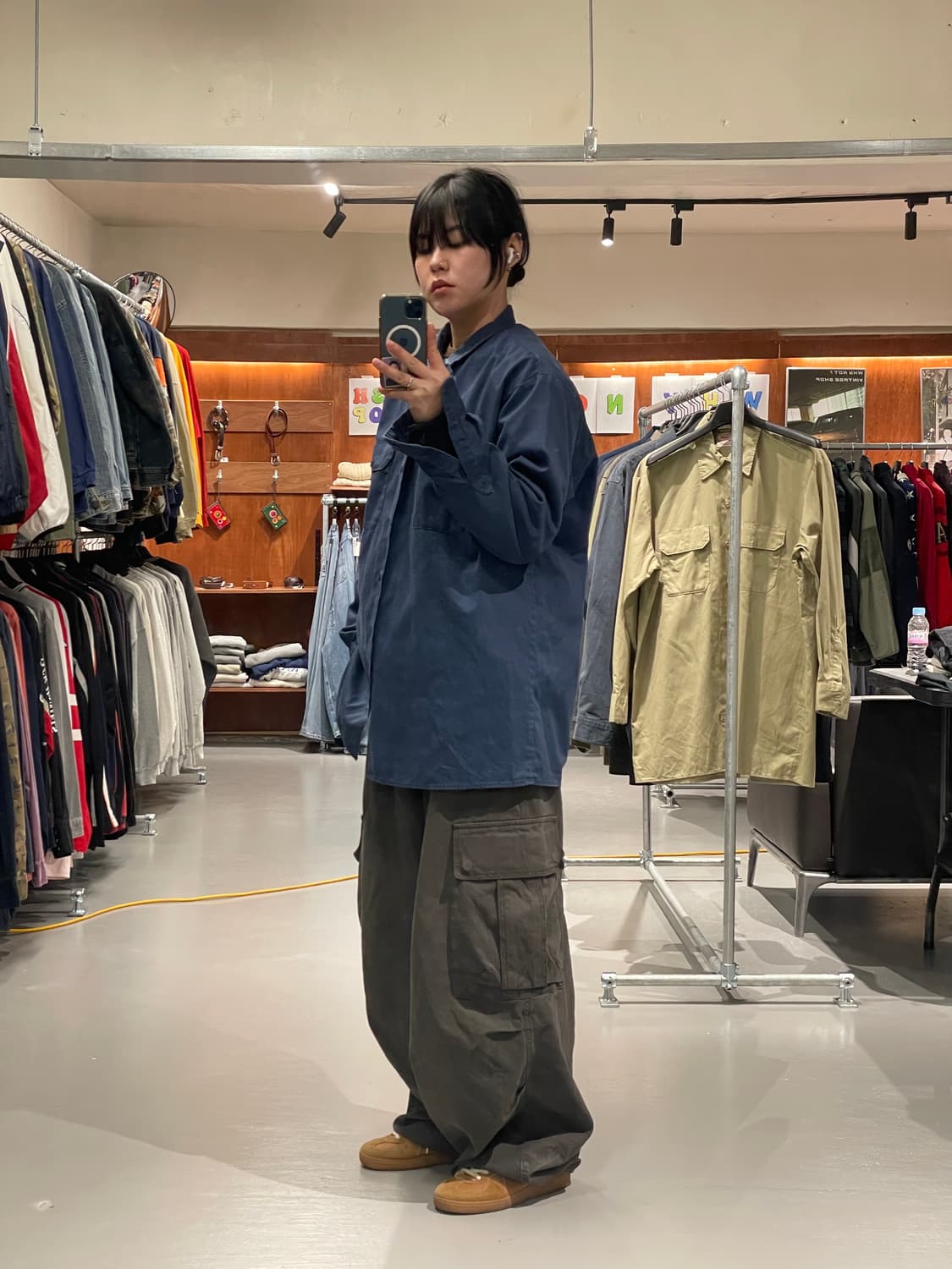 디키즈 워크 셔츠(블루)   상품이미지4