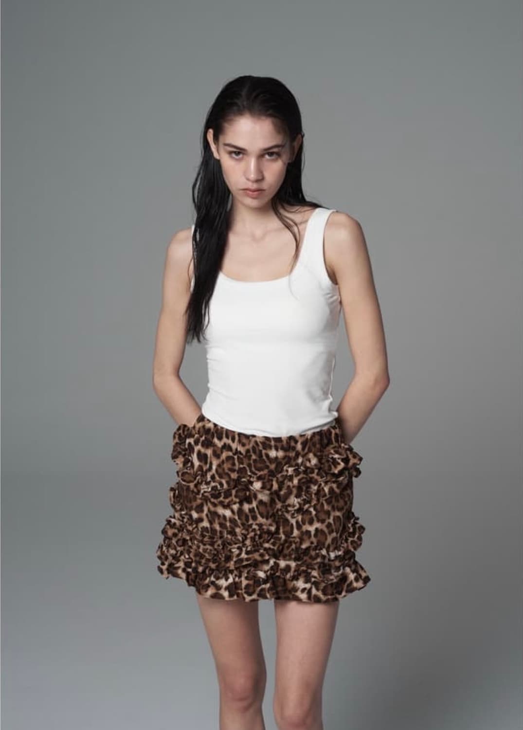 (새상품) 세틀포문 레오파드 스커트 상품이미지2