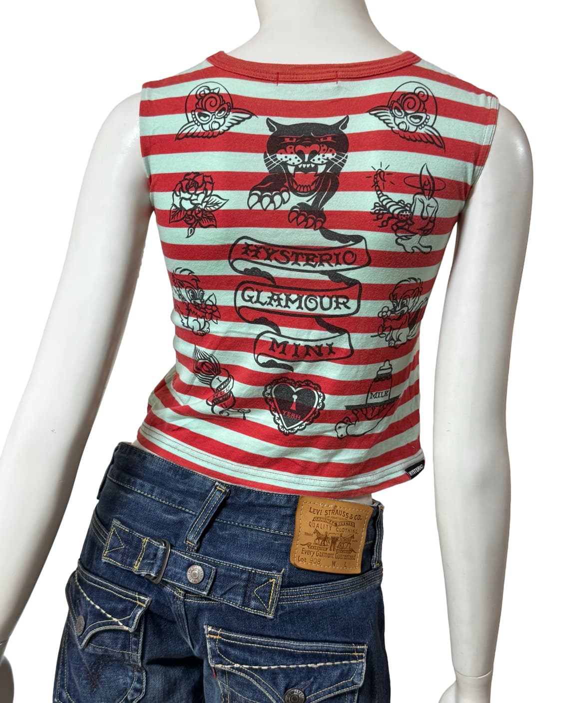 히스테릭 미니 마린 드로잉 슬리브리스 상품이미지3