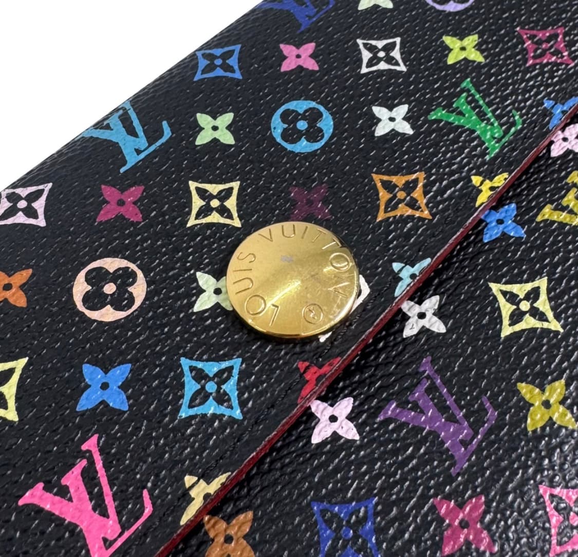 루이비통 여성 사라 멀티컬러 모노그램 장지갑 블랙 M93747 상품이미지7