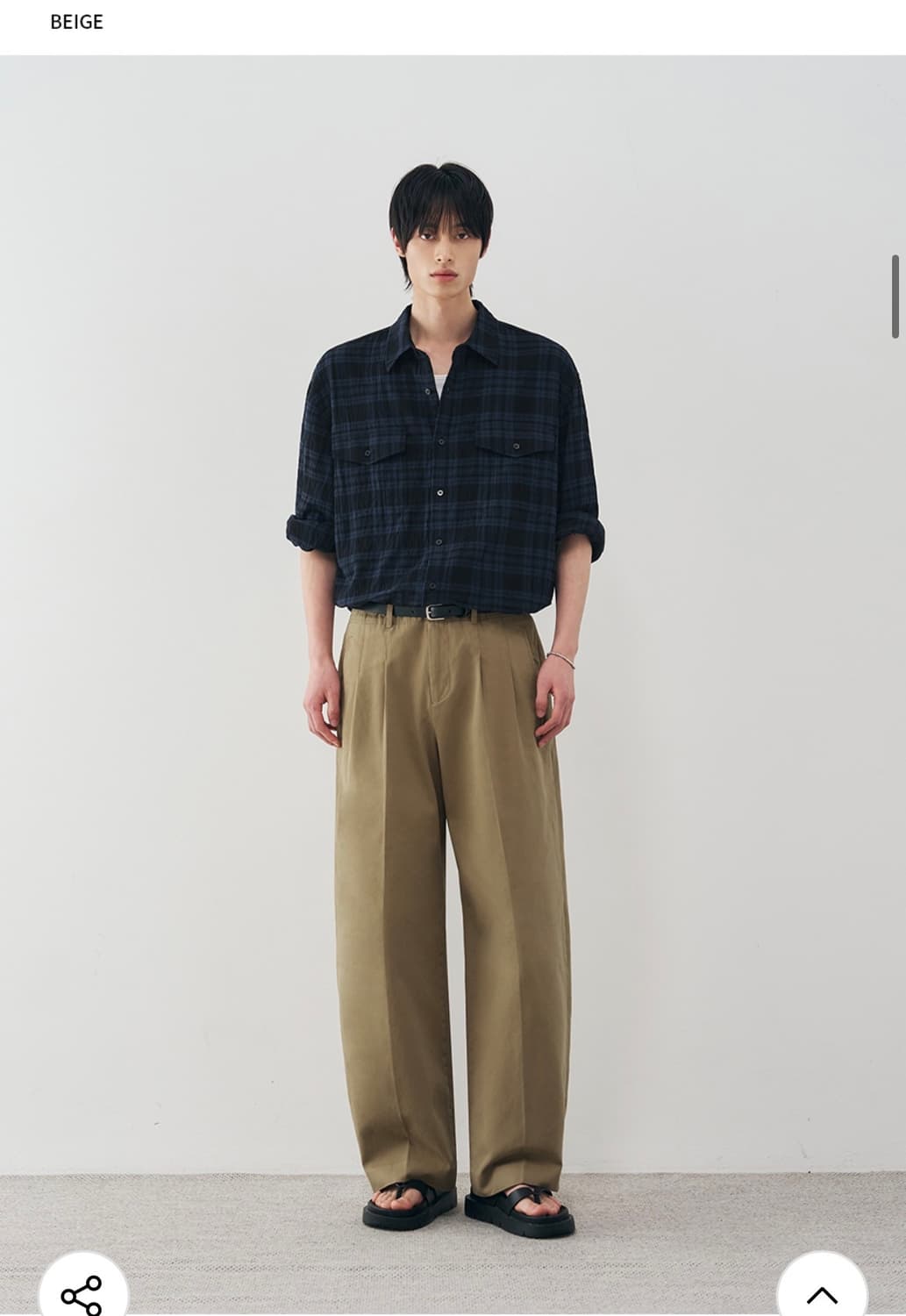 (M) 드로우핏 아크 세미 벌룬 치노 팬츠 [BEIGE] 판매 상품이미지3