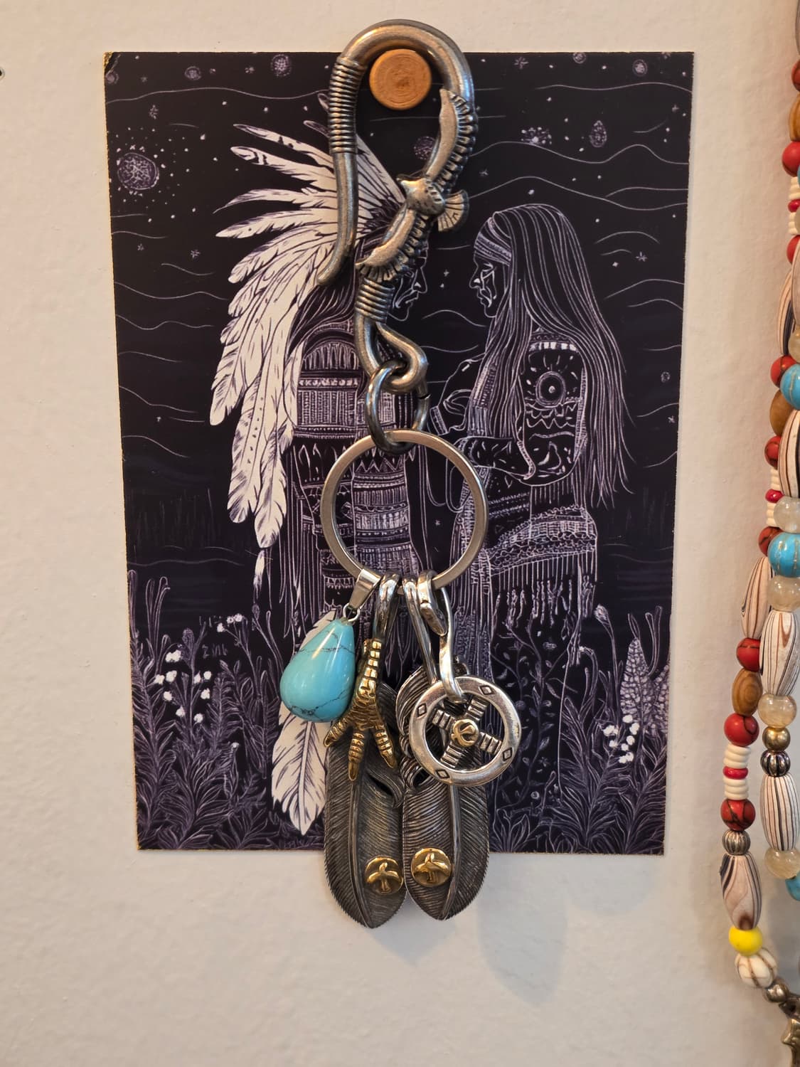 🦅🌵
Native Feather navajo Keyring 상품이미지5