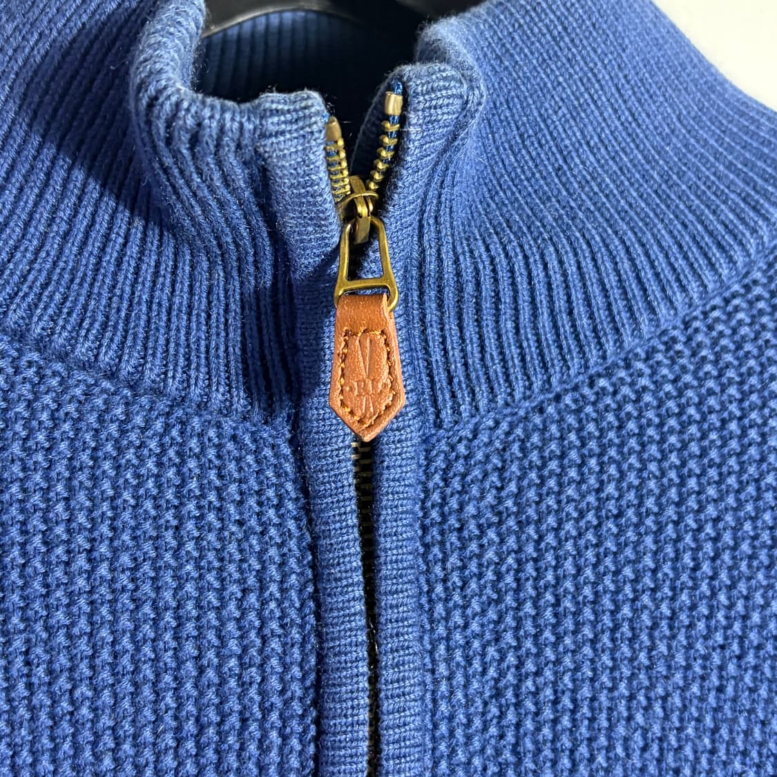 폴로 블루 반집업 니트 (무료배송) 상품이미지2