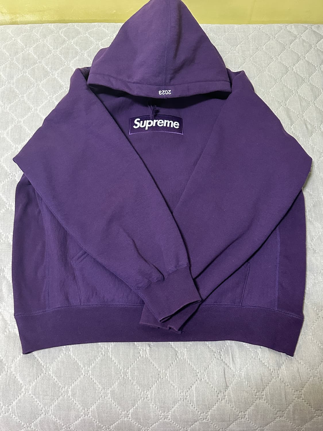 23FW 슈프림 박스로고 후드 다크 퍼플 상품이미지1