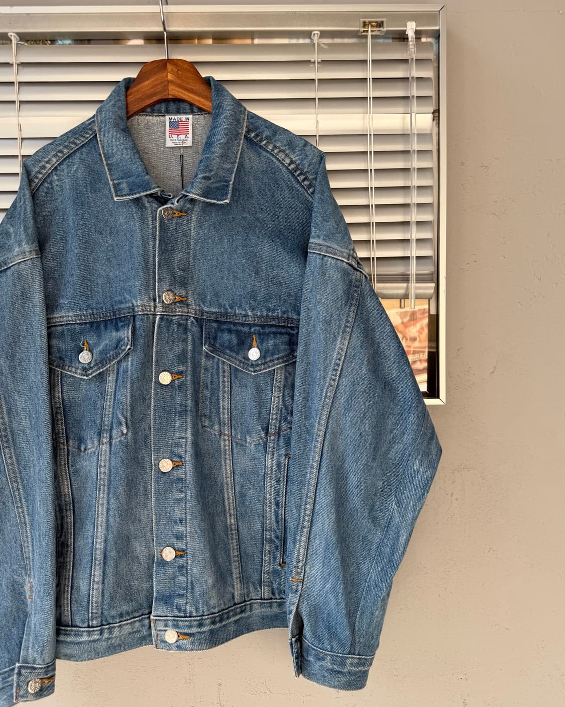 Tektronix vintage USA made denim trucker 상품이미지2