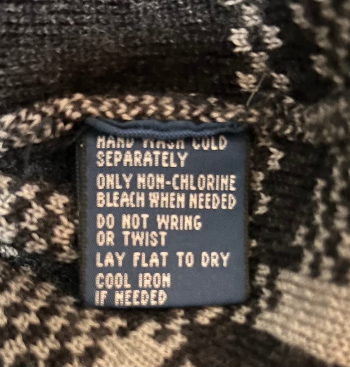 폴로 랄프로렌 숄카라 체크 가디건 XL 상품이미지5