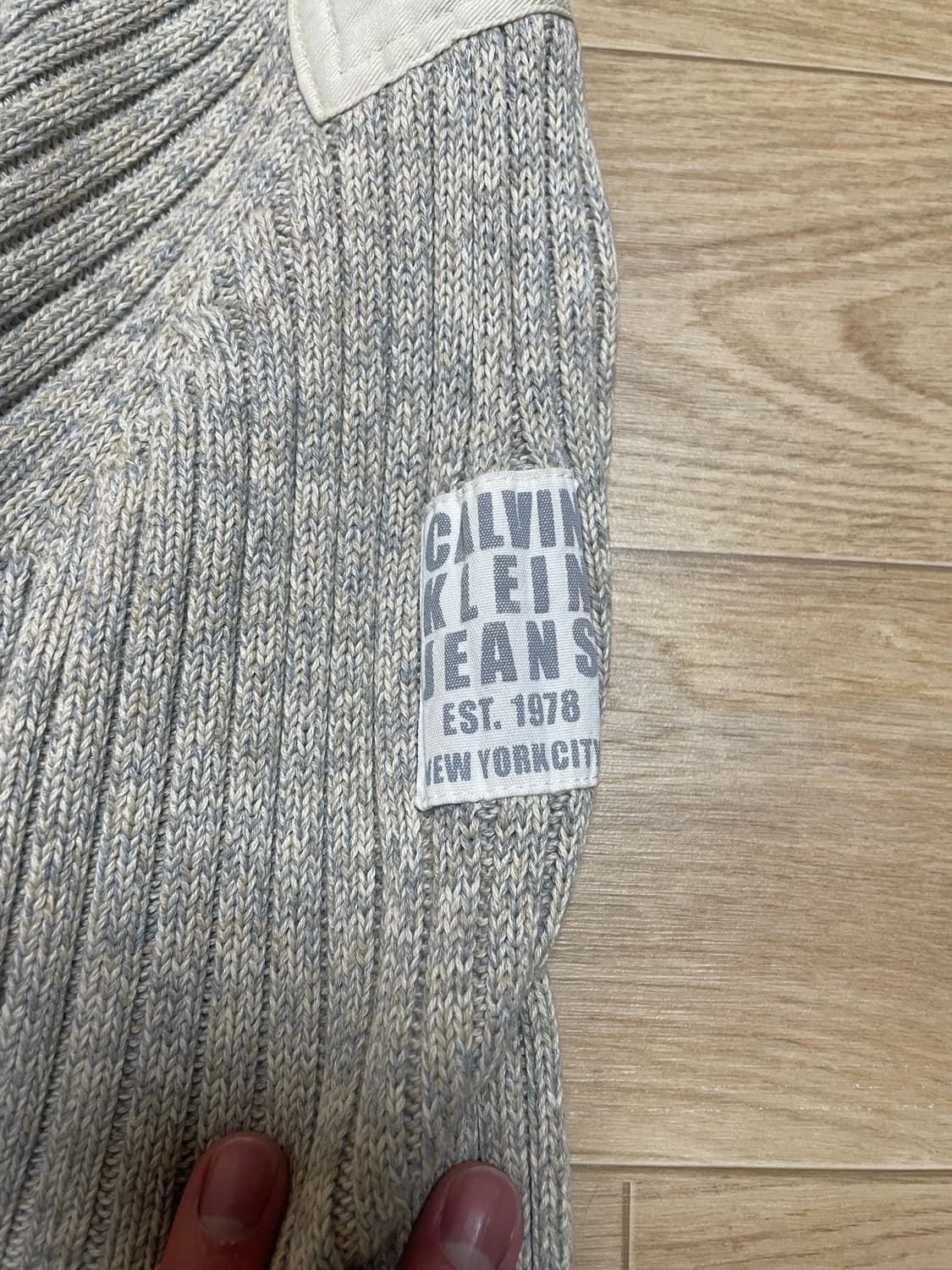 CK캘빈클라인 니트집업 상품이미지2