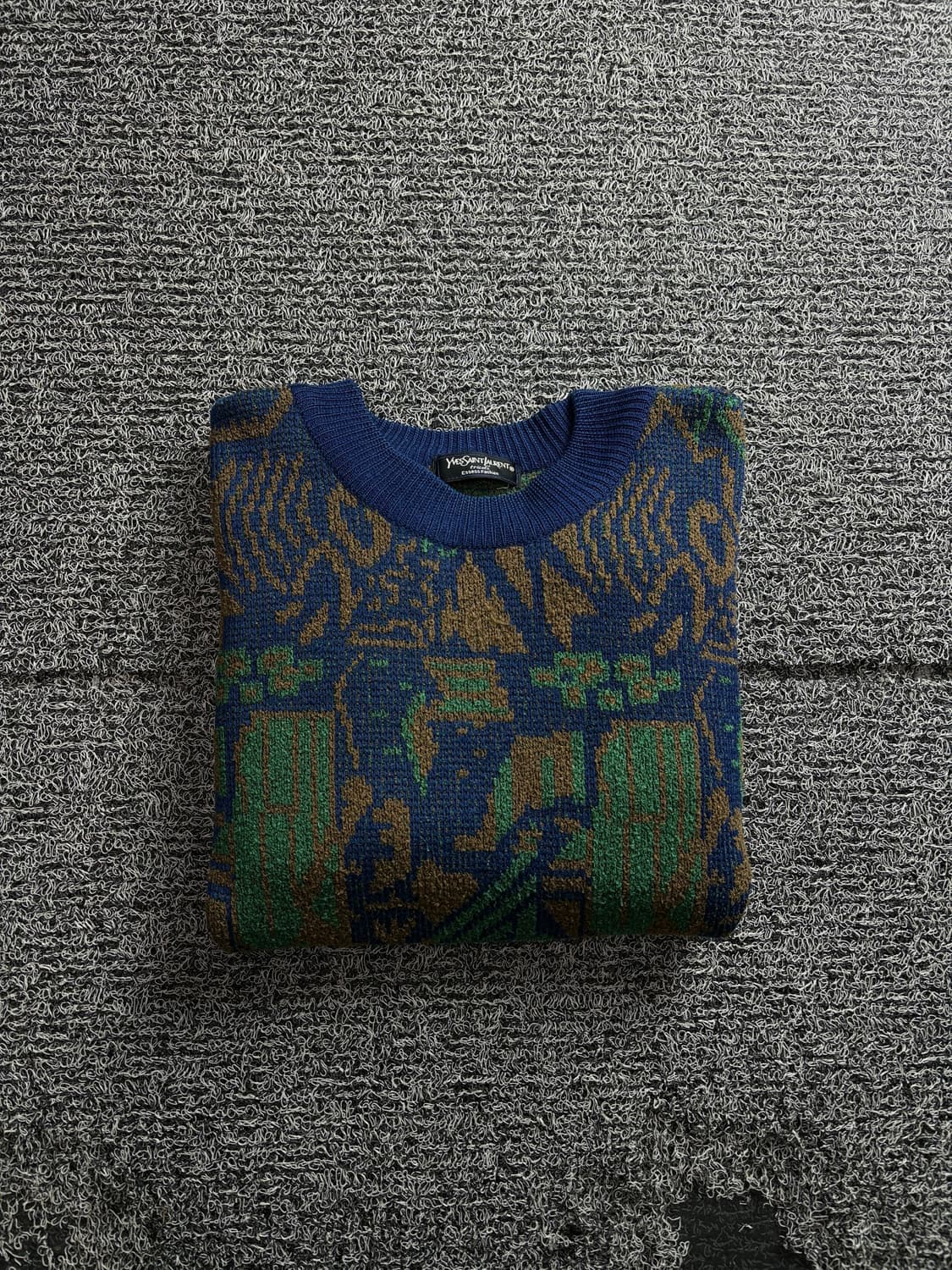 90s YSL 입생로랑 아카이브 패턴 울 스웨터 3298 상품이미지1