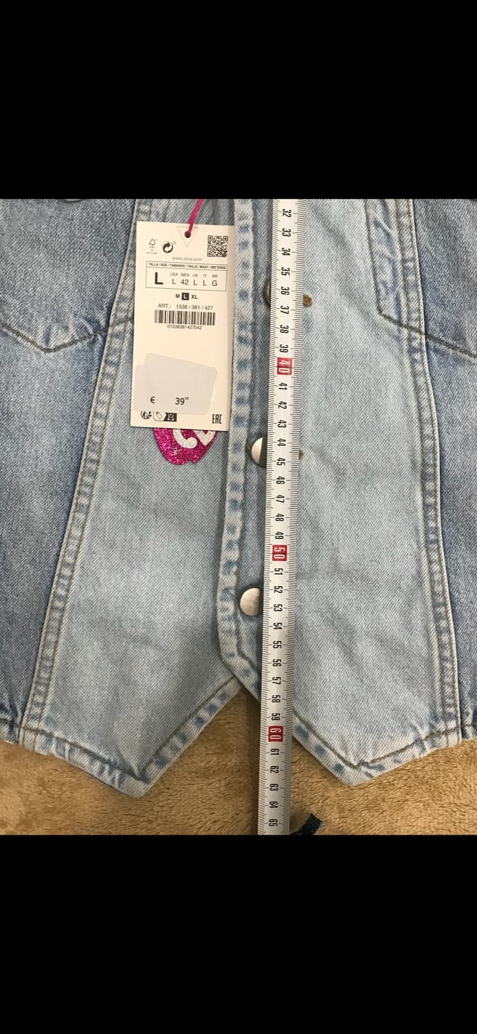 유니섹스 자라 데님 베스트 조끼  상품이미지4