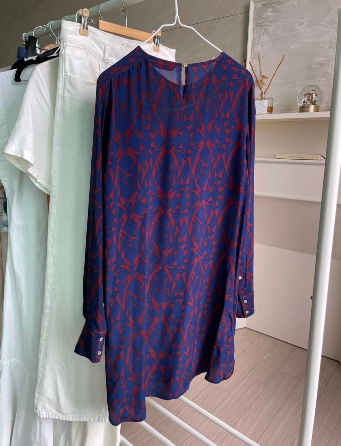 신품) 자라 우먼 실크 100% 패턴 원피스  상품이미지3