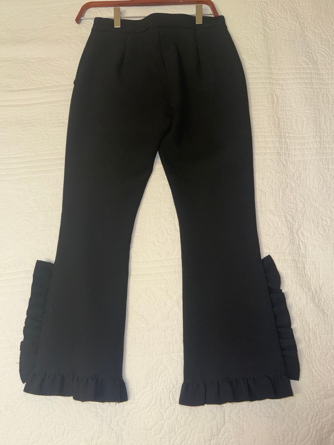 Msgm 러플 셔링 버튼 슬랙스 바지 블랙 이탈리아 55사이즈 상품이미지6