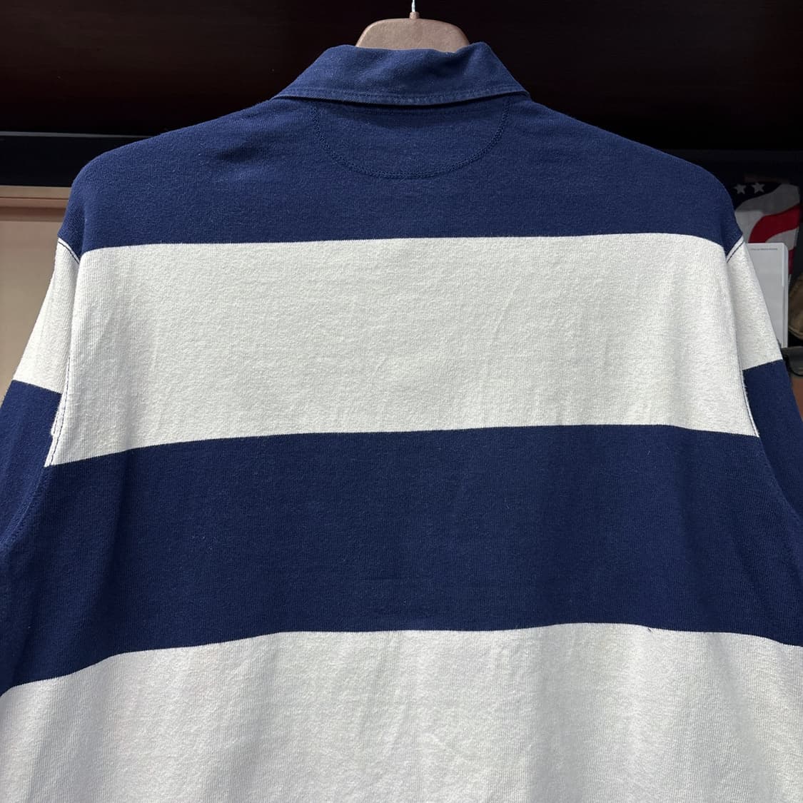 90s 폴로 랄프로렌 클래식 스트라이프 럭비셔츠 골든포니 N1004 상품이미지6