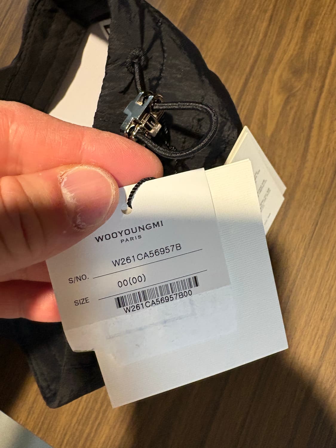 26ss 우영미 블랙로고 나일론 캠프캡 상품이미지5