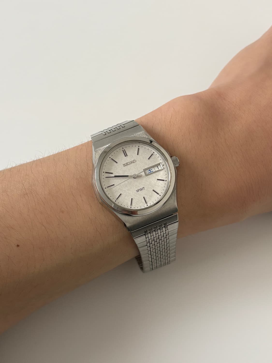 1990s Spirit Texture Dial Silver Quartz 상품이미지9