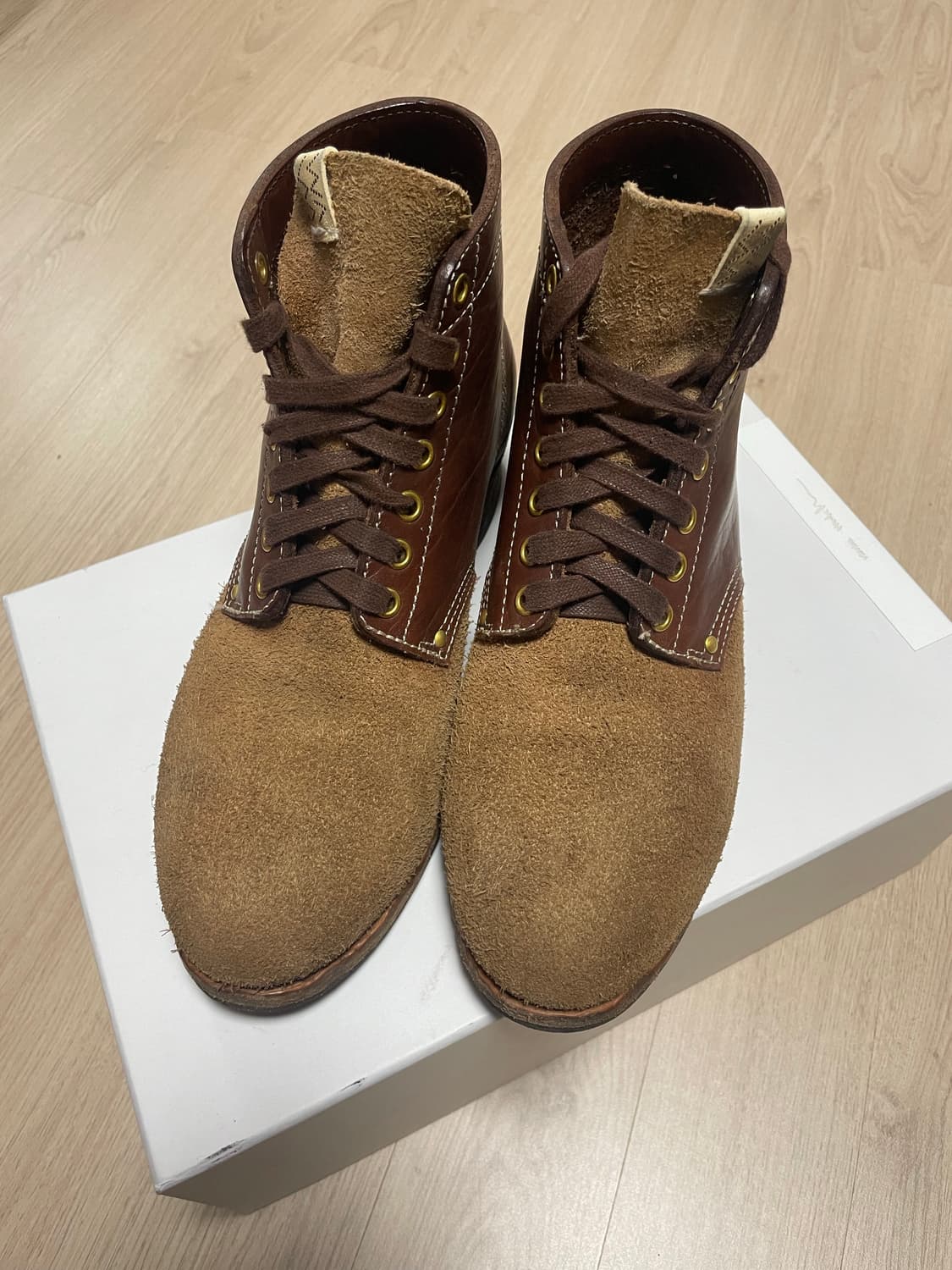 Visvim BRIGADIER BOOTS-FOLK 브리가디어 카멜 상품이미지1