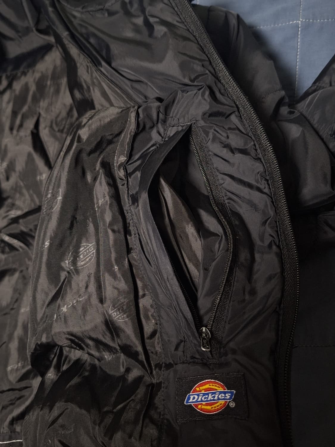 디키즈 USA 올드스쿨 경량패딩 블랙 퀼팅 자켓 상품이미지6