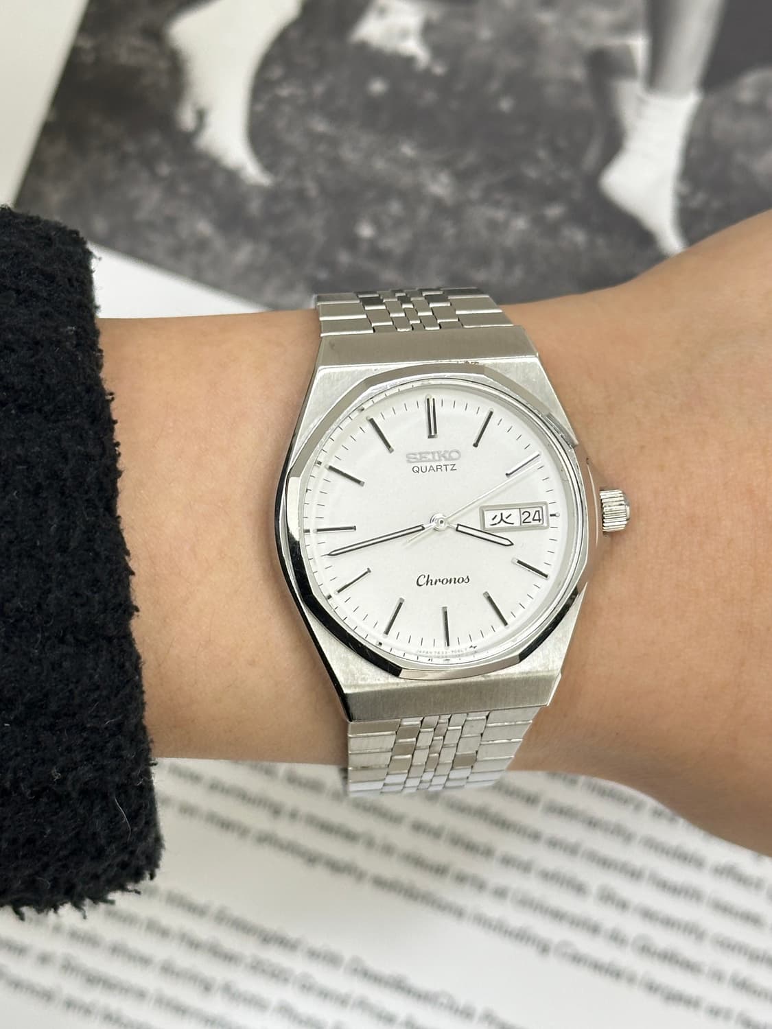 세이코 seiko chronos 쿼츠 시계 (데이/데이트) 상품이미지10