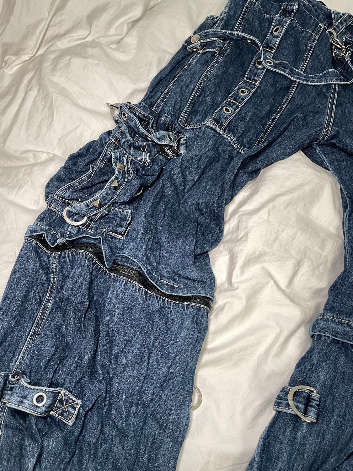 Tripp NYC denim strap pants 트립뉴욕 레이브 청바지 상품이미지8