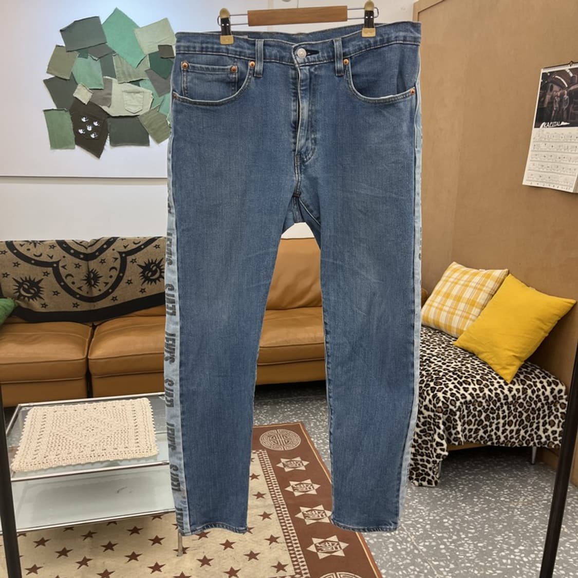 리바이스 HI-BALL 레트로 테이프라인 데님팬츠 34인치 C10163 상품이미지3