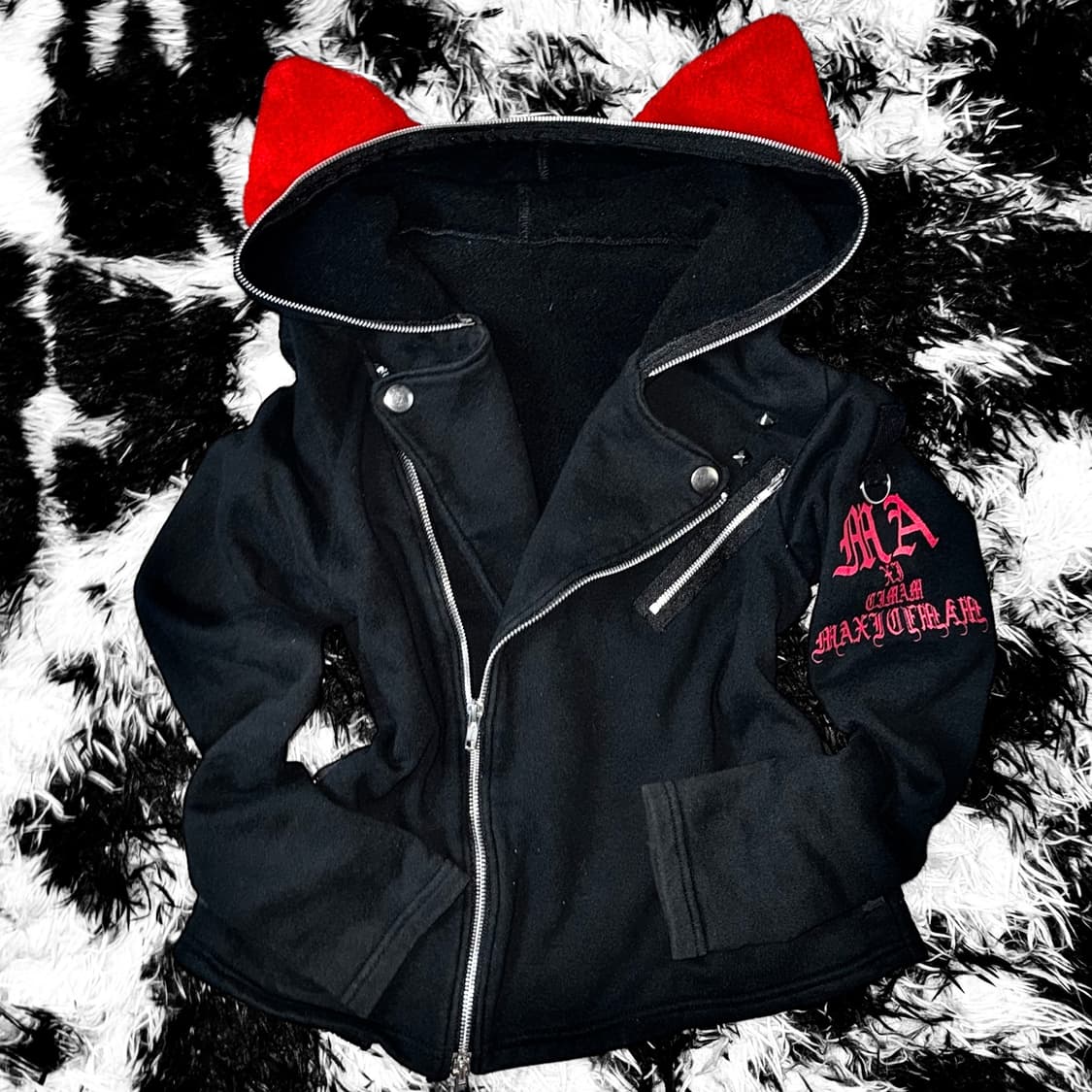 *rare* punk nekomimi hoodie zip 상품이미지4