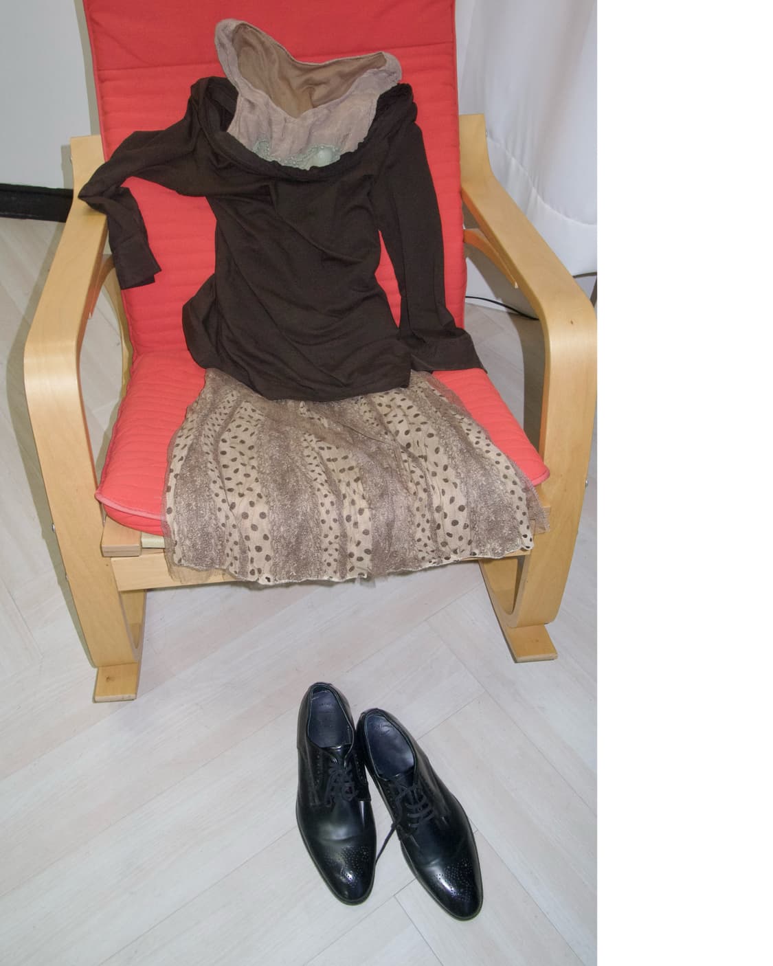 embossing mash layered dress- 상품이미지1
