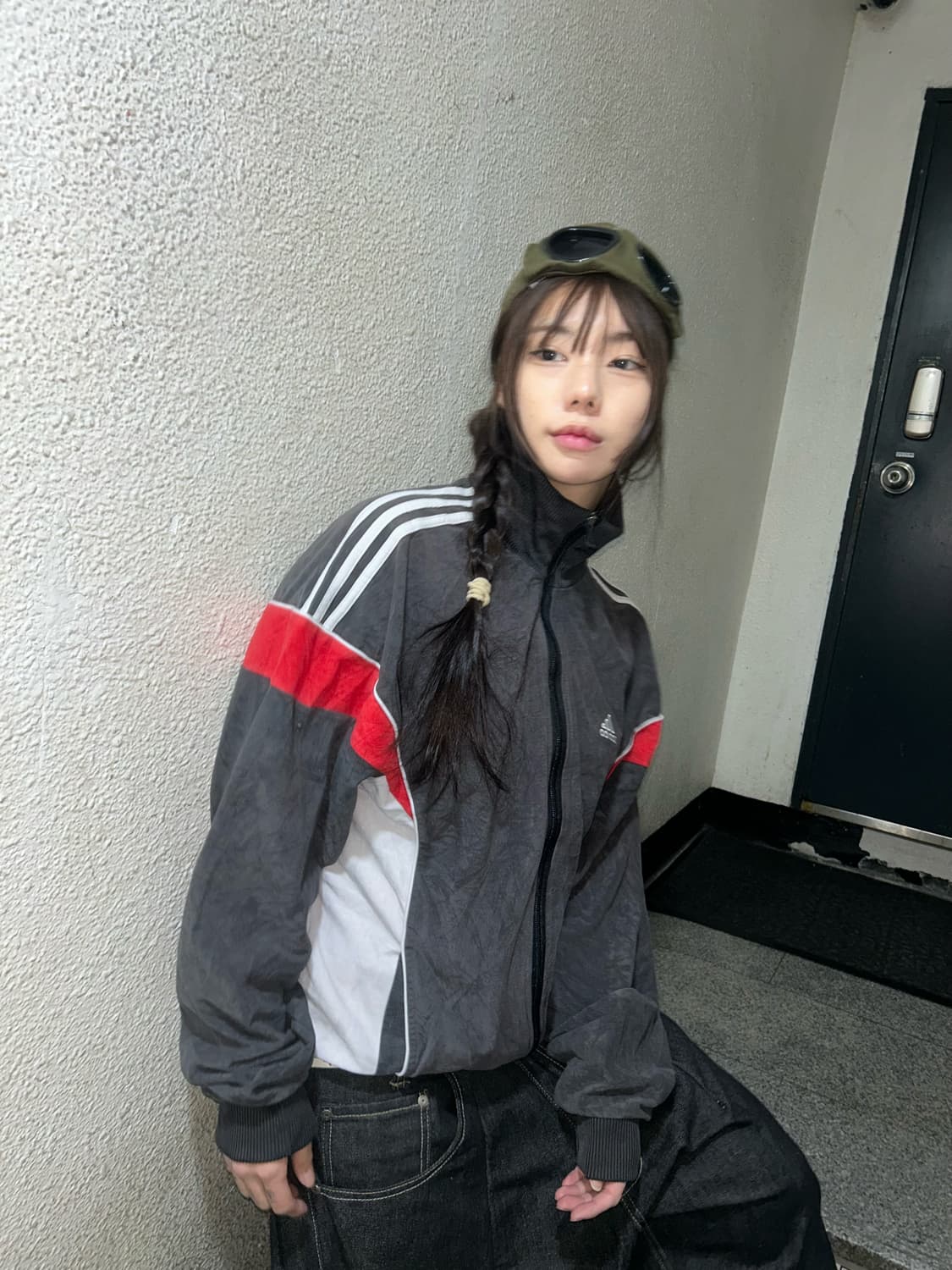 90s ADIDAS 올드스쿨 테리 져지 트랙탑 상품이미지2