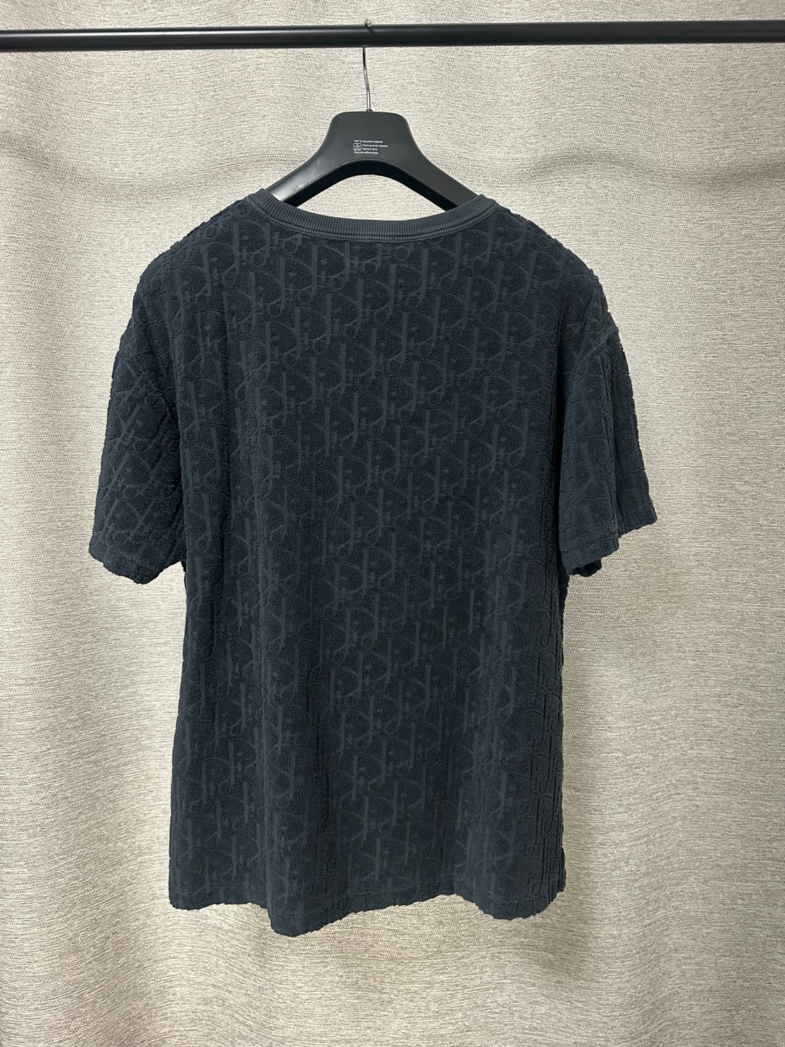 디올 오블리크 테리 반팔 네이비 (XL) 상품이미지2