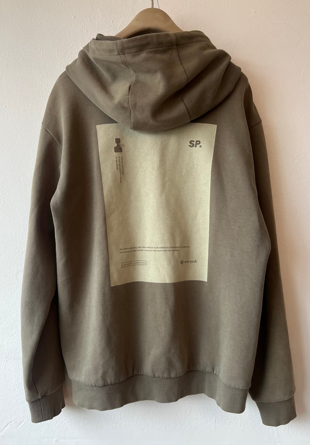 스노우피크 남성 카키 코튼 후드집업점퍼  상품이미지8