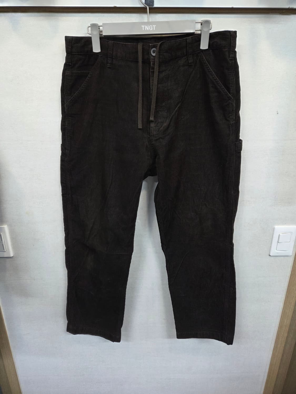 유니클로 코듀로이 카펜터 팬츠 L 대략 33 다크브라운  상품이미지1