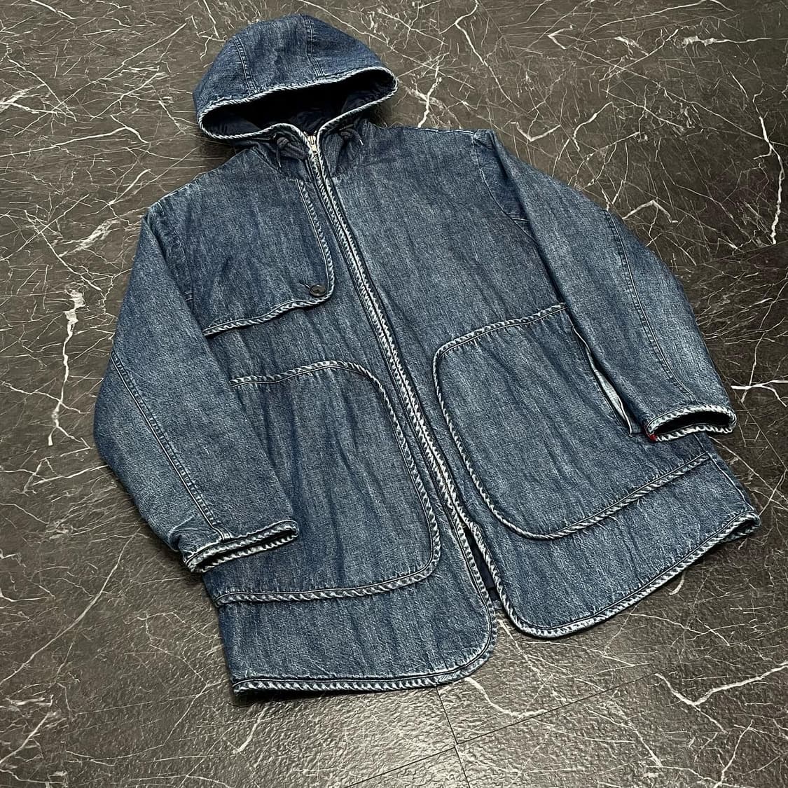 XL 리바이스 레드탭 비대칭 누빔 데님 코트자켓 상품이미지5