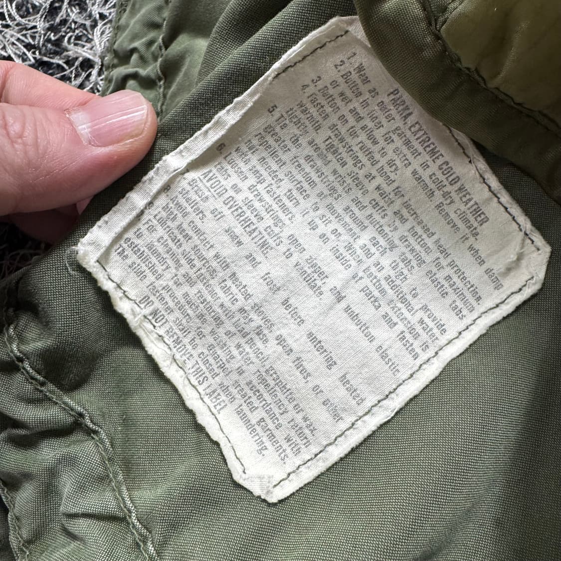 미군 오리지날 M65 개파카 내외피 세트 상품이미지3