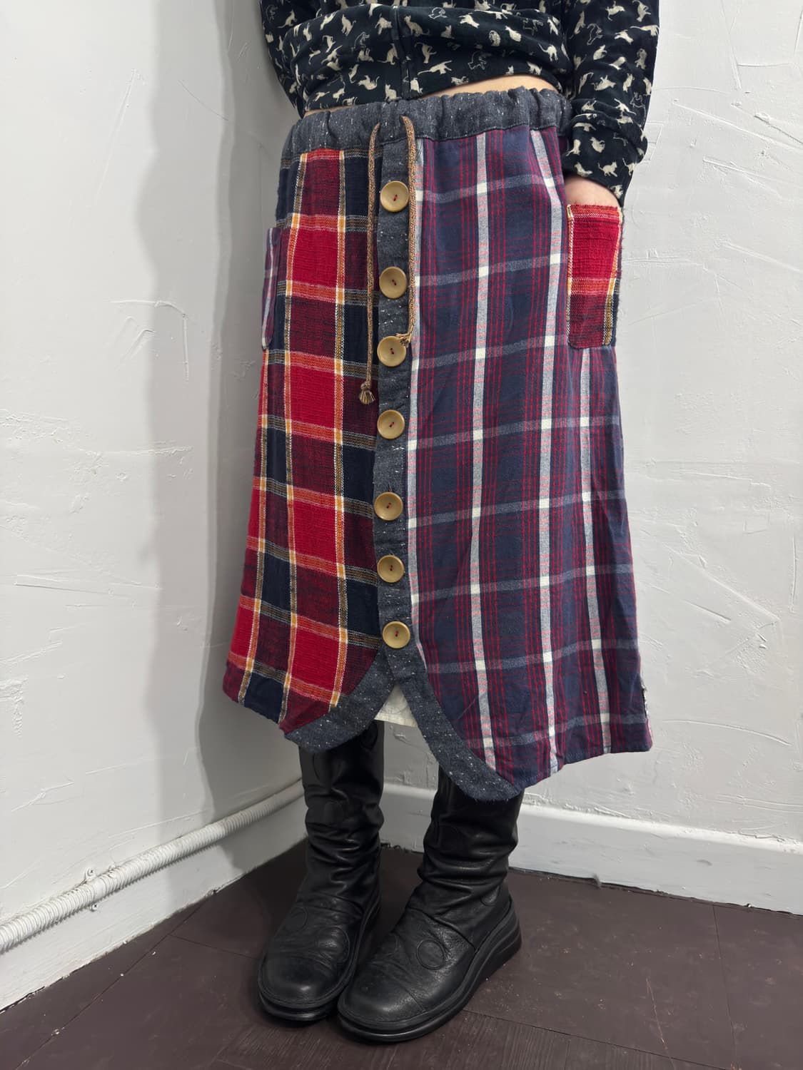 button design skirt 상품이미지3