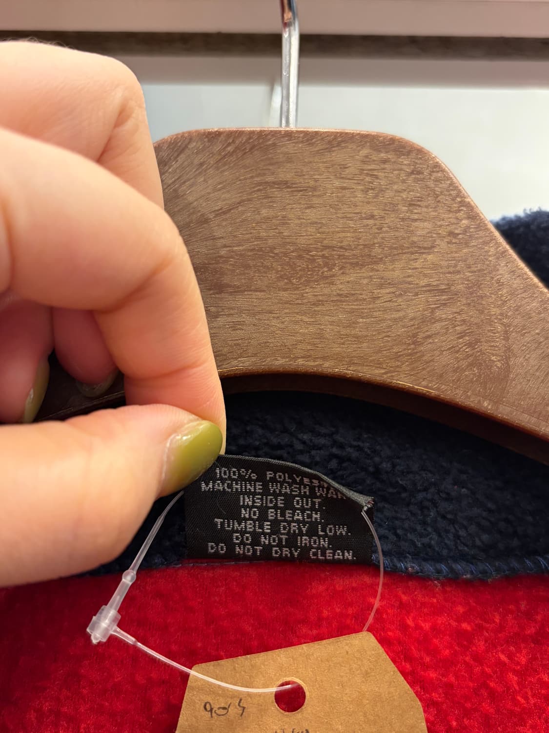 90s Vtg 빈티지 USA 하프넥 쿼터 집업 플리스 (USA) 상품이미지9