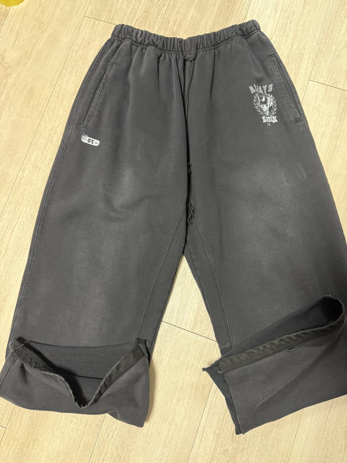 폴리테루 PE스웻팬츠 블랙 상품이미지2