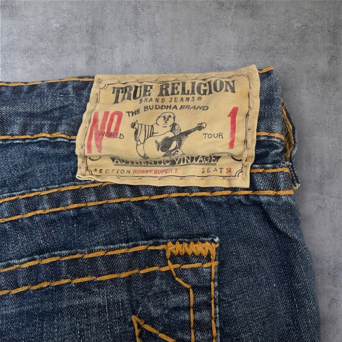 트루릴리전 True religion 중청 워싱 USA 데님팬츠 40 상품이미지8