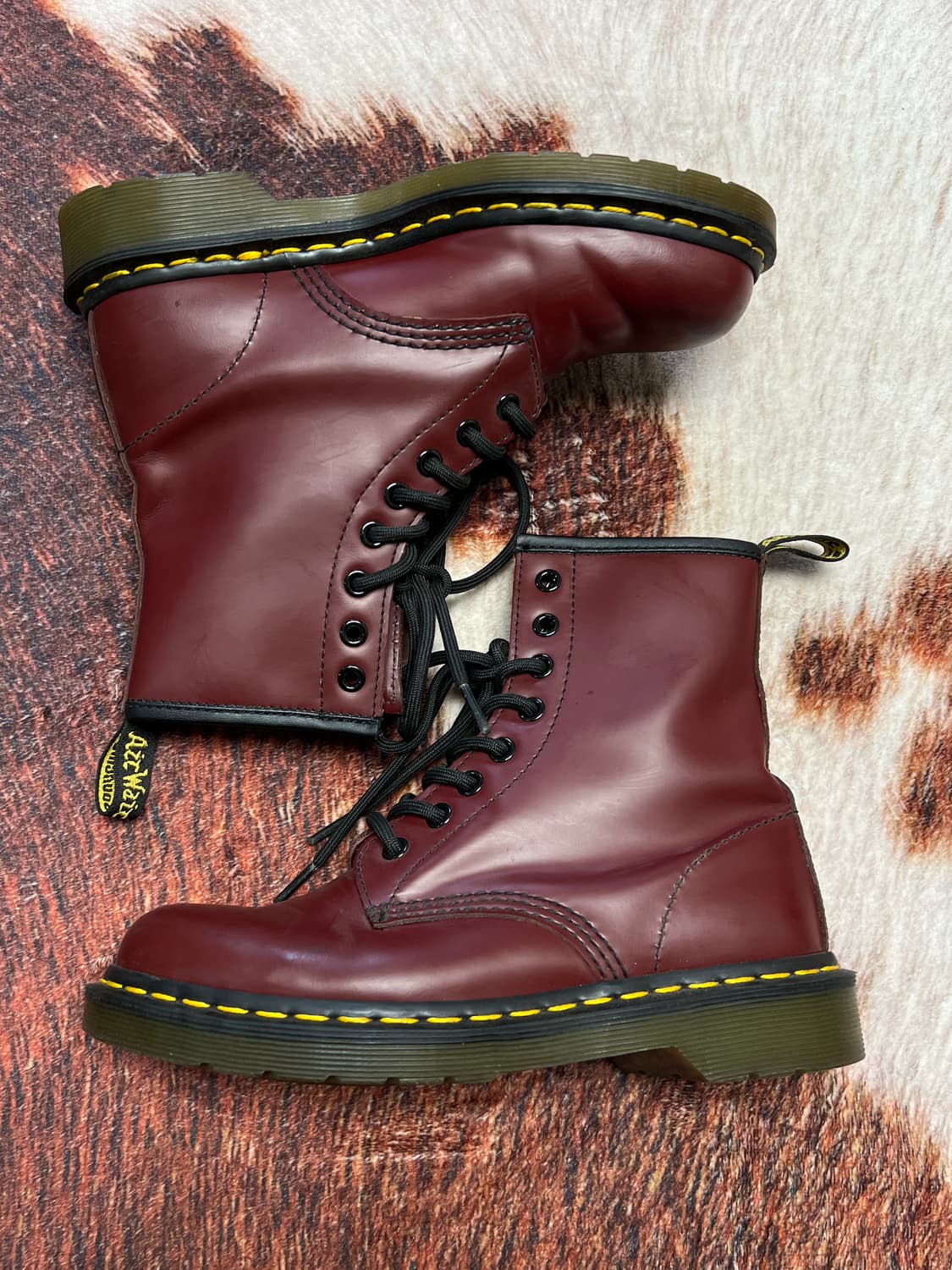 [230] 닥터마틴 1460 체리레드 스무스 레더 UK4 상품이미지1