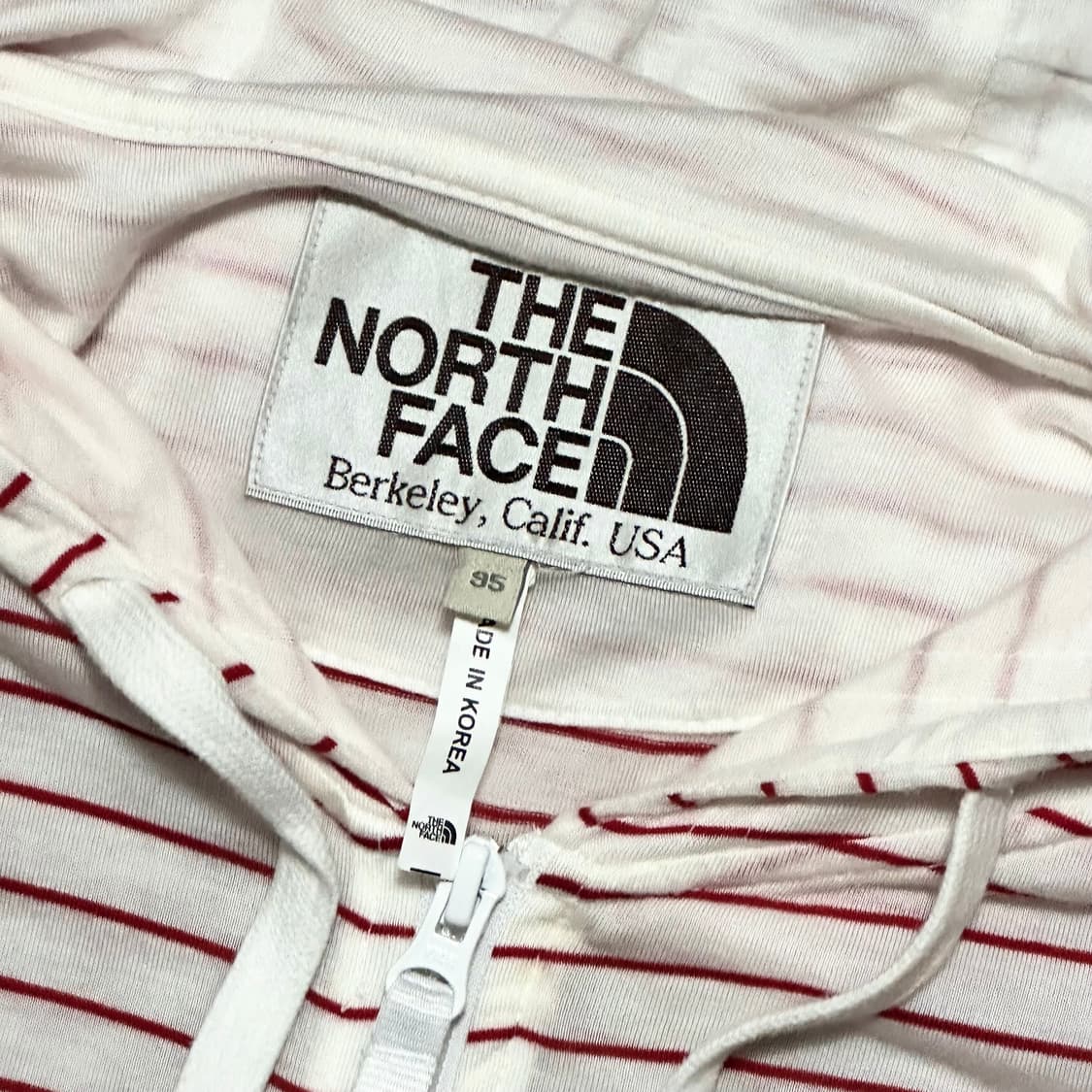 화이트라벨 핀 스트라이프 후드집업 상품이미지5